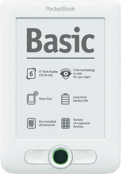 Электронная книга PocketBook Basic 6 613 White (PB613-W-RU) .