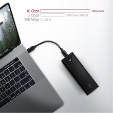 Axagon EEM2-UB2 USB-C 3.2 Gen 2 - M.2 NVMe...