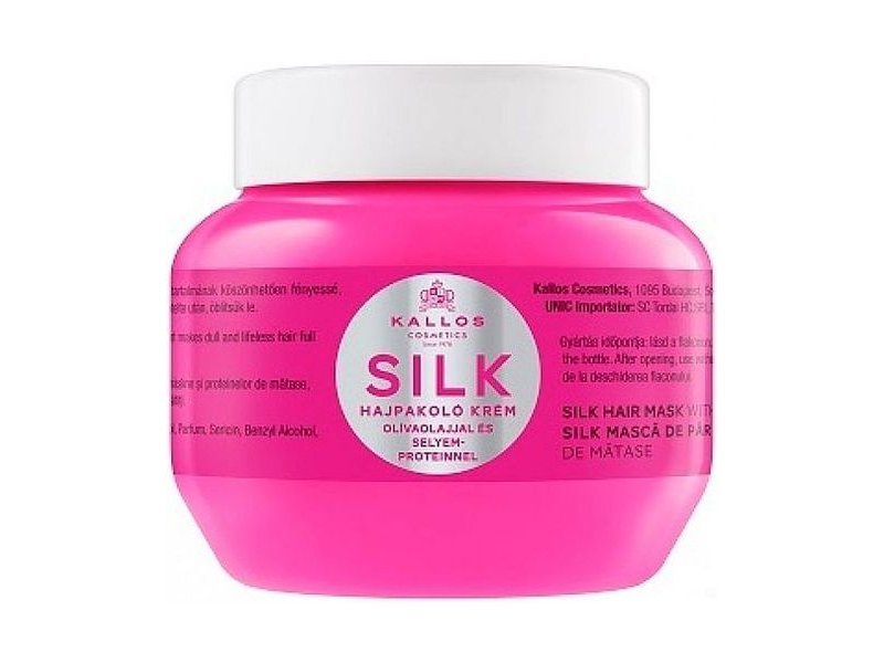 Маска для волос silk. Kallos Cosmetics маска для волос. Розовая маска для волос. Kallos маска для волос Silk 1л. Японская маска для волос.