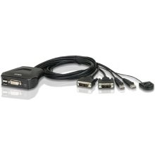 Aten 2-Port USB DVI Cable KVM Switch with...