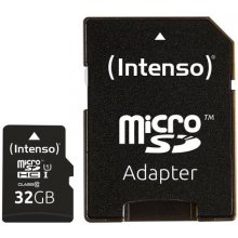 Флешка Intenso microSDHC Card 32GB Class 10...