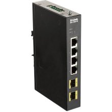 D-Link DIS-100G-6S 4-Port Gigabit Industrie...