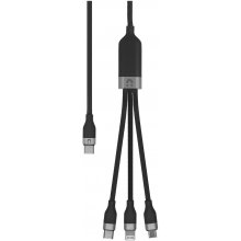 UNITEK Cable USB 3in1 Black 1.5m