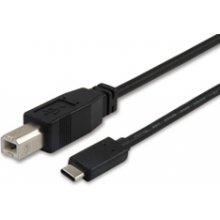Equip USB Kabel 2.0 C-B St/St 1.0m schwarz...