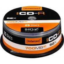 Диски INTENSO CD-R 700MB 25pcs Cake Box 52x