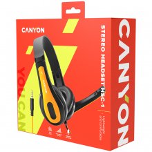 CANYON CNS-CHSC1BY гарнитура, цвет - черный...