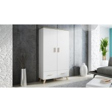 Cama MEBLE Cama wardrobe LOTTA 2D2D белый +...