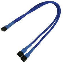 Nanoxia Kabel 3-Pin Y-Kabel, 30 cm, blau