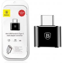 BASEUS USB 2.0 USB-C adapter Sort