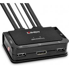 LINDY 2 Port DisplayPort 1.2, USB 2.0 KVM...