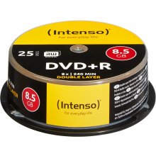 Диски Intenso DVD+R 8,5GB 25pcs Cakebox...