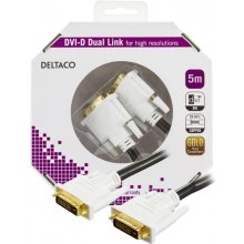 DELTACO Кабель DVI-D "dual link", 5.0m...