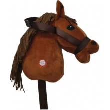 Norimpex Brown horse head on a stick with...