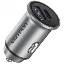 Vention Two-Port USB A+C(18/20) Car Charger...