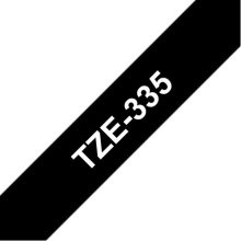 Brother TZE-335 label-making tape White on...