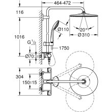 Grohe Euphoria System 310, 26849000
