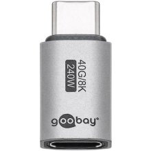 Goobay 74447 USB-C™ Adapter Straight, USB4™...
