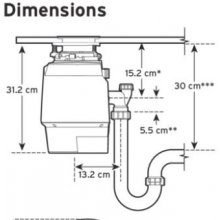 ISE Food waste disposer PREMIUM 700EC-2 AS