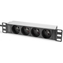 DIGITUS 10" socket strip with aluminum...