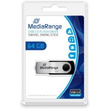 MediaRange 64 GB, USB stick (silver / black...