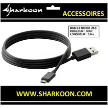 Sharkoon USB 2.0 A-B Micro black 3,0m