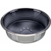 Trixie Stainless steel bowl with glaze, 0.75...
