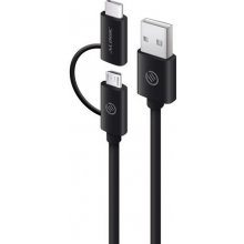 Alogic Ladekabel USB-C & Micro USB 1m must