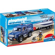 PLAYMOBIL Off-road police vehicle with a...