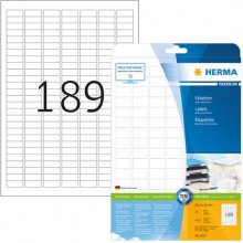 Herma Etiketten Premium A4 weiß 25,4x10 mm...