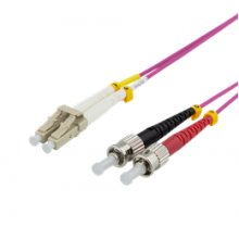 Deltaco Fiber cable, 1m, LC-ST Duplex...