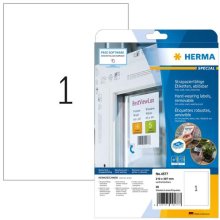 Herma Folien-Etiketten A4 210x297mm weiß...