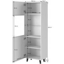Cama MEBLE Display cabinet PAFOS 60x40x182...