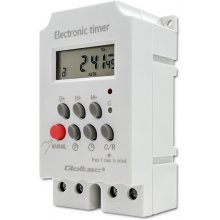 Qoltec Electronic timer PC0629, DIN rail