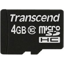 Флешка TRANSCEND microSDXC/SDHC Class 10 4GB