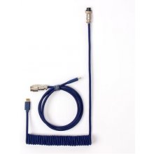 Keychron Custom Coiled Cable Blue DE-Layout...