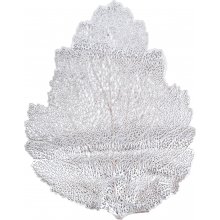 Home4you Placemat BIG LEAF, 36x45cm, silver
