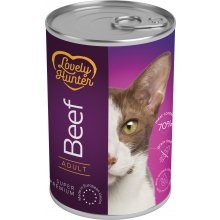 Lovely Hunter canned cat food with beef, 400...