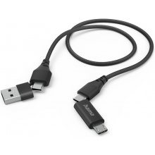 HAMA 00201537 4-in-1 Multi Charging Cable...