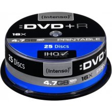 Toorikud Intenso DVD+R 4,7GB 25pcs Cake Box...