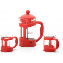 Bialetti Set Coffee Press and Mugs red