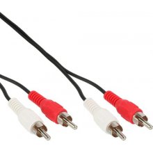 InLine Audio cable, 2x RCA M/M 20m