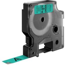 Dymo D1 Standard - Black on Green - 12mm