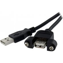 2FT PANEL MOUNT USB CABLE A-A