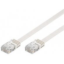 Goobay Patch cable Cat6 U/UTP flat white...