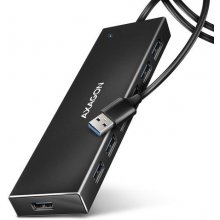 AXAGON HUE-F7A 7x USB 3.2 Gen 1 ALU FLAT hub...