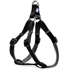 Record black harness for dogs M