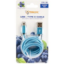 Sbox USB->Type C M/M 1.5m CTYPE-1.5BL Blue