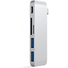 Satechi Type-C USB Passthrough Hub silver