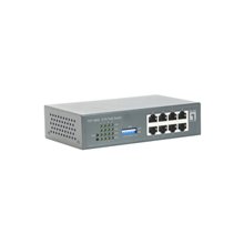 LevelOne 8-Port Fast Ethernet PoE Switch, 8...