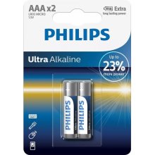 PHILIPS Battery Ultra Alkaline AAA 2-blister